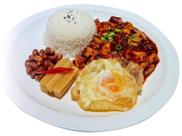 Arroz Frito con Mapo Doufu, Ternera o Ternera y Tomate
